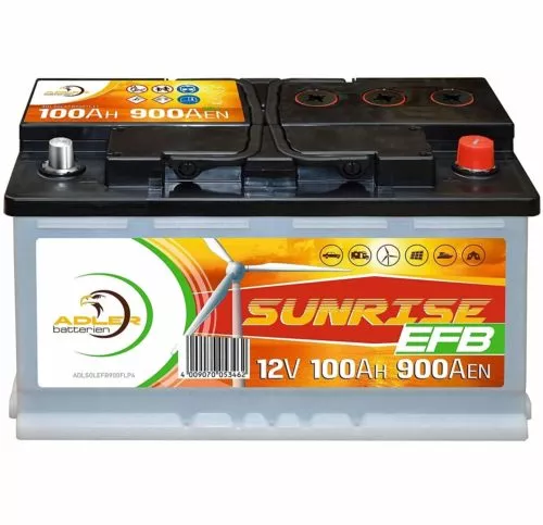 EXAKT AGM Batterie 120Ah 12V Solarbatterie Wohnmobilbatterie Bootsbatterie  Photovoltaik Camping Batterie : : Auto & Motorrad