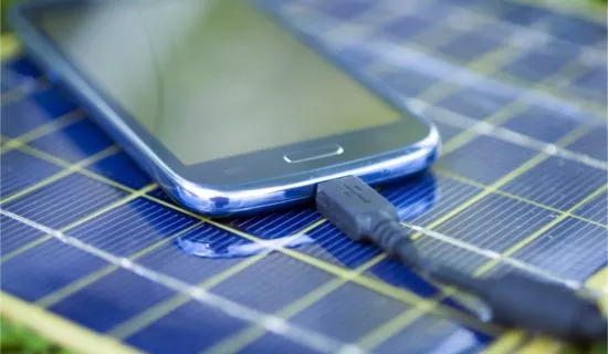 Solar-Ladegerät für das Smartphone Solar-Ladegerät für das Smartphone
