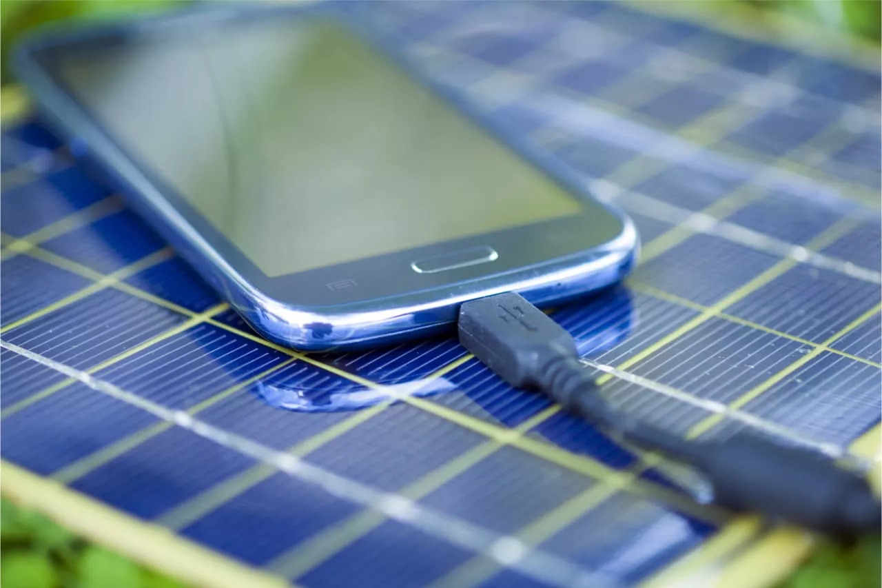 Solar-Ladegerät für das Smartphone